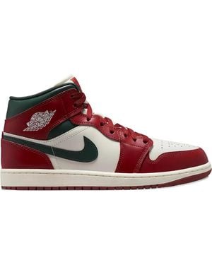 Nike Air 1 Mid Trainers - Red