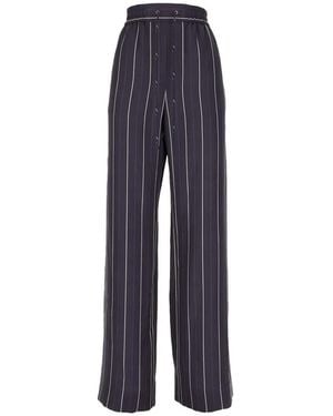 Paul Smith Striped Trousers - Blue