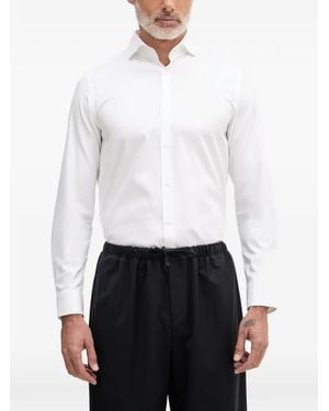 Joop! Pares Button-Up Overhemd Met Lange Mouwen - Wit