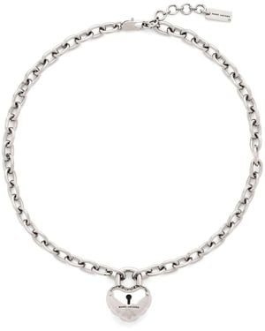 Marc Jacobs Heart Balloon Halsketting Met Hanger - Wit