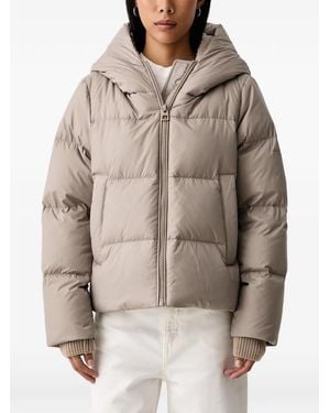 Marc O' Polo Quilted Hooded Jacket - Brown