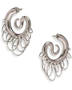 Panconesi Serpent Hoop Earrings - Metallic