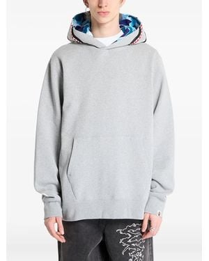 A Bathing Ape Hoodie mit Kängurutasche - Grau