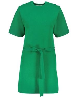 Yves Salomon Knitted T-Shirt Dress - Green