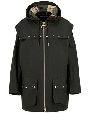 Barbour Drawstring Hooded Jacket - Black