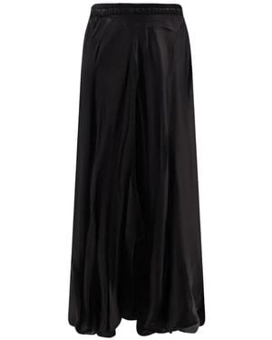 Mes Demoiselles Calista Satin-Effect Maxi Skirt - Black