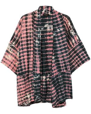 Raga Shibori Tie-Dye Kimono - Blue