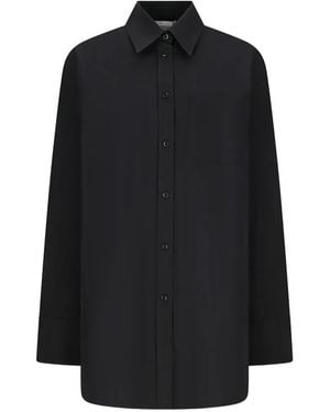 Sportmax "Spxnespola" Popeline Cotton Classic Shirt - Black