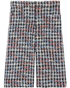 St. John Houndstooth Shorts - Blue