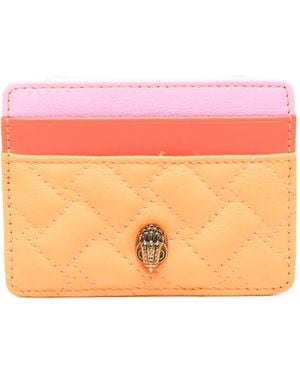 Kurt Geiger Quilted Card Holder - Orange