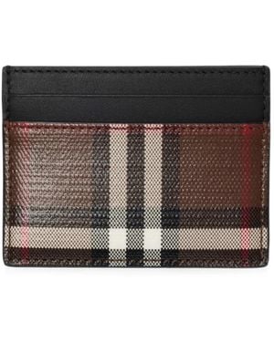 Burberry Tarjetero Check - Negro