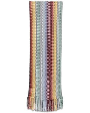 Missoni Schal Mit Zickzackmuster - Weiß