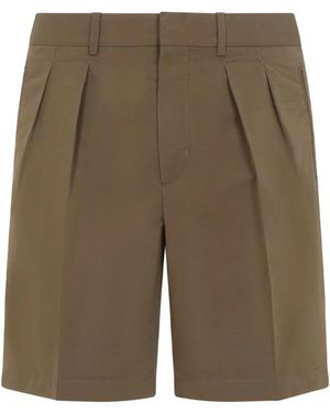Tom Ford Tailored Poplin Shorts - Green