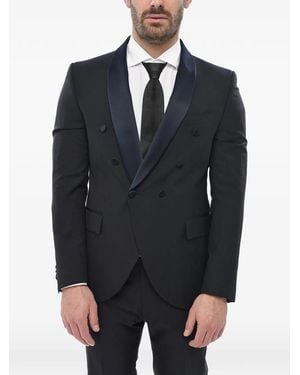 Corneliani Double-Breasted Shawl-Lapel Suit - Blue