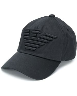 Emporio Armani Logo Cotton Cap - Blue