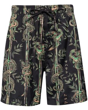 Maharishi Dragon Bamboo Swim Shorts - Grey