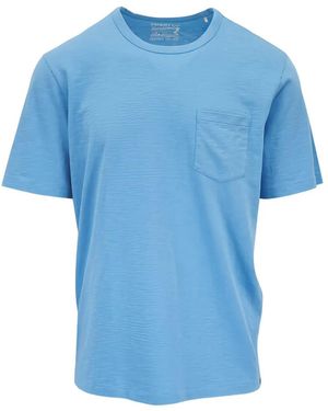 Faherty Crew-Neck T-Shirt - Blue