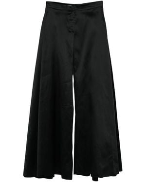 Gemy Maalouf Pantalon En Satin - Noir