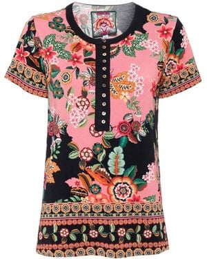 Johnny Was The Janie Favorite T-Shirt - Pink