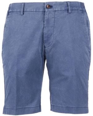 Berwich Elasticated-Waist Chino Shorts - Blue