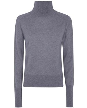 JOSEPH Turtle-Neck Cashmere Jumper - Blue
