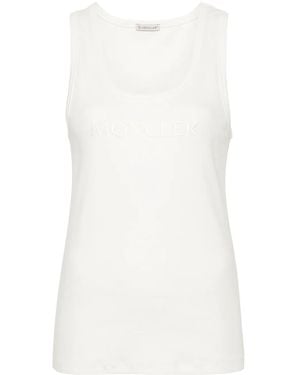 Moncler Tops With Logo - White
