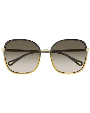 Chloé Eckige Sonnenbrille Mit Farbverlauf - Grau