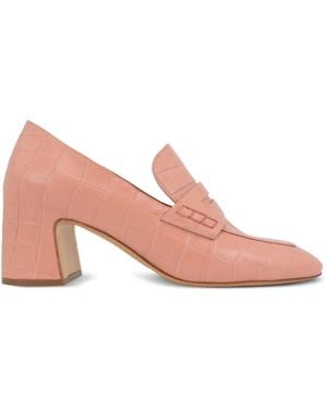 Madison Maison Leather Loafers - Pink