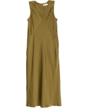 Michael Kors Satin Midi Dress - Green