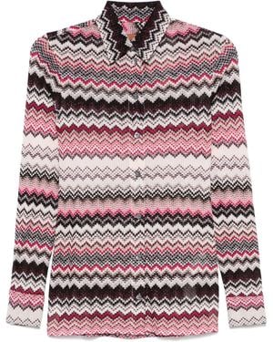 Missoni ジグザグパターン シャツ - レッド