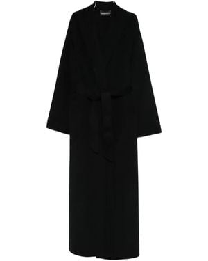 Emporio Armani Wide-Sleeves Coat - Black