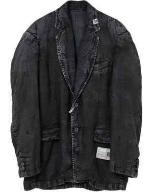 Maison Mihara Yasuhiro Blazer En Lin - Noir