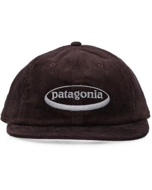 Patagonia Corduroy Logo-Embroidered Cap - Black