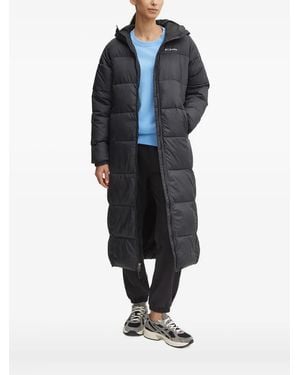 Columbia Hooded Quilted Longline Coat - Blue