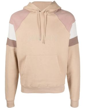 Saint Laurent カラーブロック パーカー - ナチュラル