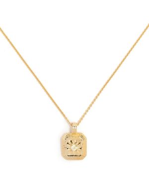 Missoma March Birthstone Necklace - Metallic