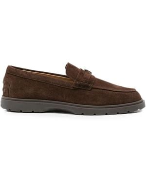 Tod's T-Plaque Loafers - Brown