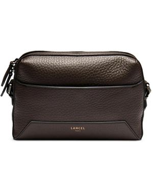 Lancel Sac À Bandoulière Milo Médium En Cuir Grainé - Black