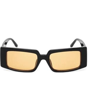 Linda Farrow X Magda Butrym Rectangle-Frame Sunglasses - Natural