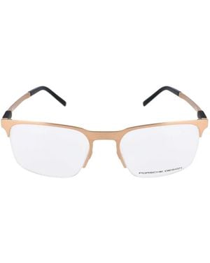 Porsche Design Occhiali Rettangolari Con Semi Montatura A Giorno - Neutro