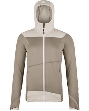 Ortovox Hooded Paneled Track Jacket - Gray