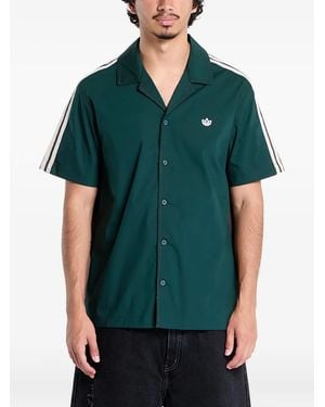 adidas X Clot By Edison Chen Bowling Shirt - Green