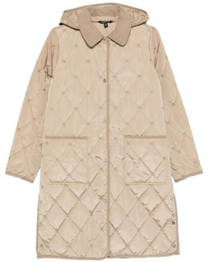 Ralph Lauren Quilted Hooded Coat - Natural