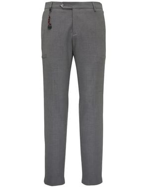Marco Pescarolo Button Pants - Grey