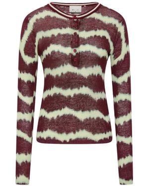 The Upside T-Shirt Rio Eli A Maniche Lunghe - Rosso