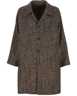 L.B.M. 1911 Herringbone Coat - Brown