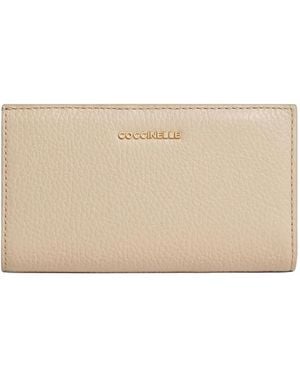 Coccinelle Logo-Appliqué Wallet - Natural