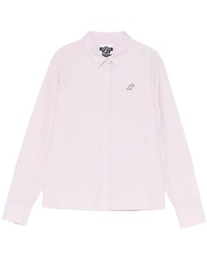 SPORT b. by agnès b. Logo-Embroidered Shirt - Pink