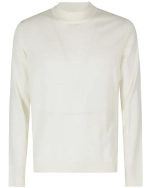 Roberto Collina Fine-Knit Mock-Neck Sweater - White