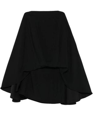 ‎Taller Marmo Ruffled Cape Dress - Black